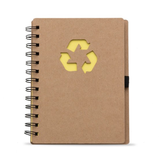 Bloco de Anotação Ecológico com Capa em Papel Kraft