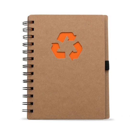 Bloco de Anotação Ecológico com Capa em Papel Kraft