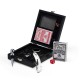 Kit Vinho com Jogo de Baralho Personalizado