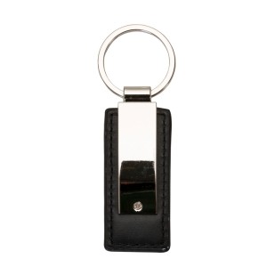 Chaveiro Metal com Couro Promocional