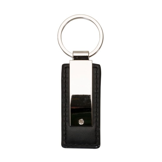 Chaveiro Metal com Couro Promocional