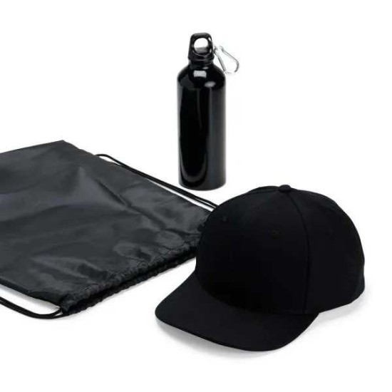 Conj. Mochila Sacola, Garrafa e Boné Personalizado