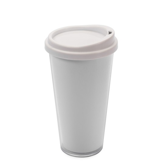 Copo Plástico Duplo 400ml Promocional