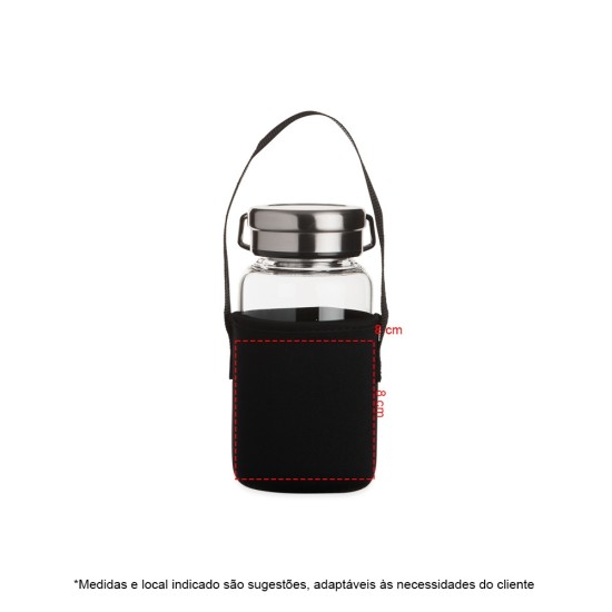 Garrafa de Vidro 650ml Personalizada