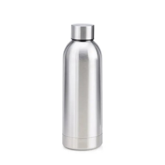 Kit Garrafa, Caderno E Caneta - Cinza/Prata - 3 Pçs Personalizado