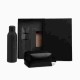 Kit Garrafa E Necessaire - Preto - 2 Pçs Personalizado