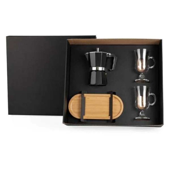 Kit para Café com Cafeteira Italiana Personalizado