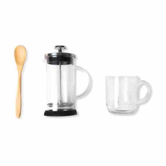 Kit Para Café Com Prensa Francesa 3 Peças Personalizado