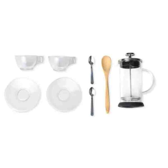 Kit Para Café Com Prensa Francesa 8 Peças Personalizado