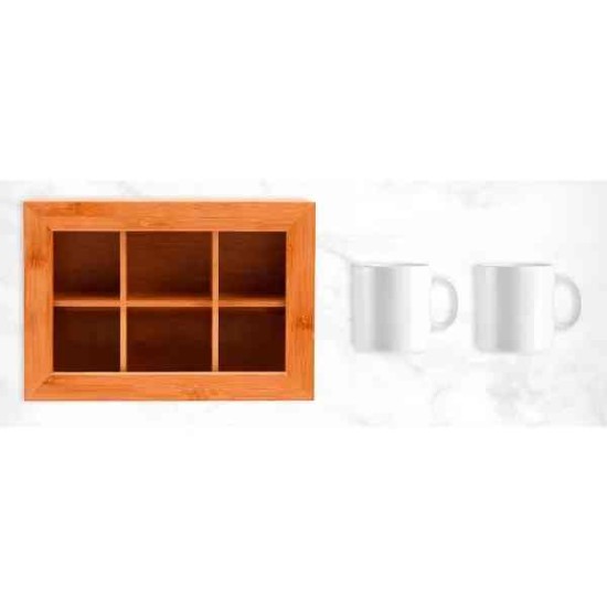 Kit para Chá com Caneca 3 Peças Personalizado