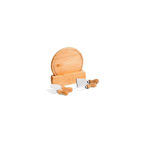 Kit para Queijo Em Bambu Córdoba Personalizado 
