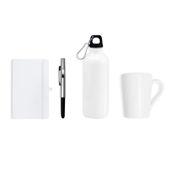 Kit Squeeze E Acessórios - Branco - 4 Pçs Personalizado