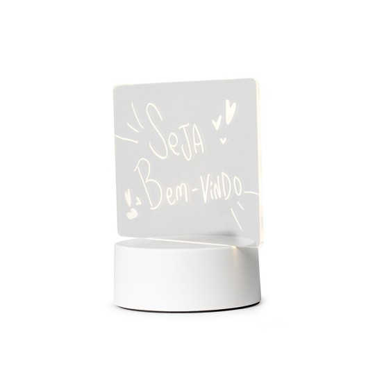 Lousa Luminária Personalizada com Logotipo
