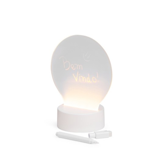 Luminária LED de Mesa Personalizada com Logotipo