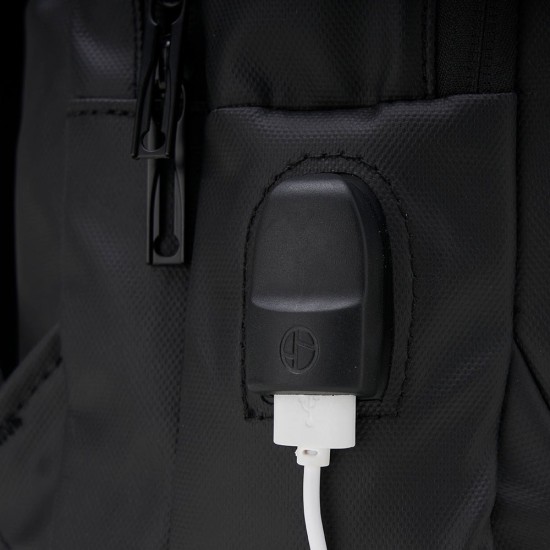 Mochila Couro Sintético USB 17 Litros Personalizada 