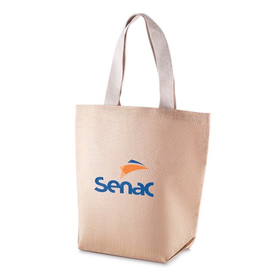 Sacola em Juta Personalizada com Logotipo